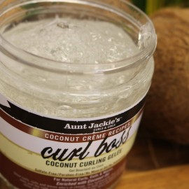 Aunt Jackie\'s Coconut Crme Recipes Curl Boss Coconut Curling Hair Gel for Naural Curls, Coils and Waves, 15 oz Aunt Jackie\'s Coconut Crme Recipes Curl Boss Coconut Curling Hair Gel for Naural Curls, Coils and Waves, 15 oz