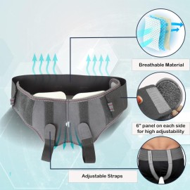 Wonder Care Hernia Belt for Men Inguinal - Hernia Truss, Groin Brace Hernia Support for Men, Removable Compression Pads & Adjustable Groin Straps, Double inguinal Hernia Support for Men, XL