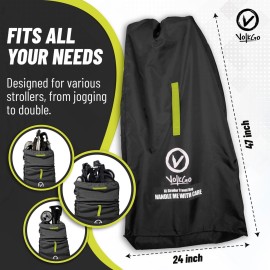 V VOLKGO Large Stroller Bag for Airplane, Double Stroller Cover for Air Travel, Single Jogger & Carrier - Fits Most Sizes, Gate Check Bag, Heavy Duty Durable Water Resistant, waterproof Travel Cover.