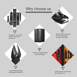 Keiby Citom Professional Stainless Steel Nail Clipper Travel & Grooming Kit Nail Tools Manicure & Pedicure Set of 15pcs with Luxurious Case (Black/Yellow) Keiby Citom Professional Stainless Steel Nail Clipper Travel & Grooming Kit Nail Tools Manicure & Pedicure Set of 15pcs with Luxurious Case (Black/Yellow)