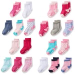 Little Me 20-Pair Newborn Baby Infant & Toddler Girls Socks, 0-12/12-24 Months, Assorted Size Pack, Multi, 20 count (Pack of 1)