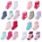 Little Me 20-Pair Newborn Baby Infant & Toddler Girls Socks, 0-12/12-24 Months, Assorted Size Pack, Multi, 20 count (Pack of 1)