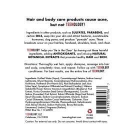 Teenology Shampoo for Teens - Avoid Forehead and Body Breakouts - No Sulfates or Parabens, Noncomedogenic, Natural Botanical Extracts, 16 oz. (Blueberry Pomegranate Cucumber) Teenology Shampoo for Teens - Avoid Forehead and Body Breakouts - No Sulfates or Parabens, Noncomedogenic, Natural Botanical Extracts, 16 oz. (Blueberry Pomegranate Cucumber)