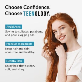 Teenology Shampoo for Teens - Avoid Forehead and Body Breakouts - No Sulfates or Parabens, Noncomedogenic, Natural Botanical Extracts, 16 oz. (Blueberry Pomegranate Cucumber) Teenology Shampoo for Teens - Avoid Forehead and Body Breakouts - No Sulfates or Parabens, Noncomedogenic, Natural Botanical Extracts, 16 oz. (Blueberry Pomegranate Cucumber)