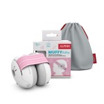 Alpine Muffy Baby Ear Protection for Babies and Toddlers up to 36 Months - CE & ANSI Certified - Noise Reduction Earmuffs - Comfortable Baby Headphones Against Hearing Damage & Improves Sleep - Pink