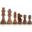 AMEROUS Wooden Chess Pieces Only, Staunton Style Wood Chessmen with 3.15 King - Storage Bag - Gift Packed Box, Tournament Chess Game Pawns for Replacement of Missing Pieces