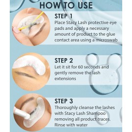 Lash Remover for Lash Extensions by Stacy Lash (0.51 fl.oz / 15 ml) Eyelash Extension Remover / 60 Sec Dissolution Lash Glue Remover/Professional Eyelash Remover for Extensions/Lash Tech Supplies Lash Remover for Lash Extensions by Stacy Lash (0.51 fl.oz / 15 ml) Eyelash Extension Remover / 60 Sec Dissolution Lash Glue Remover/Professional Eyelash Remover for Extensions/Lash Tech Supplies