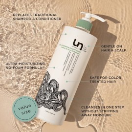 Unwash Bio-Cleansing Conditioner - Gentle, Hydrating Co-Wash Cleansing Conditioner, Sulfate & Paraben Free, for Curly, Coily & Dry Hair, 33.8 fl oz Unwash Bio-Cleansing Conditioner - Gentle, Hydrating Co-Wash Cleansing Conditioner, Sulfate & Paraben Free, for Curly, Coily & Dry Hair, 33.8 fl oz