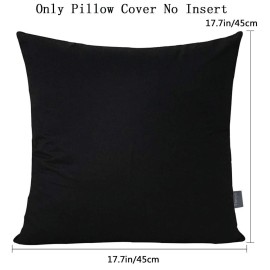 Thmyo 4-Pack 100% Cotton Comfortable Solid Decorative Throw Pillow Case Square Cushion Cover Pillowcase Sublimation Blank Pillow Covers Christmas DIY Throw Pillowcase for Sofa(18x18inch/45x45cm,Black) Thmyo 4-Pack 100% Cotton Comfortable Solid Decorative Throw Pillow Case Square Cushion Cover Pillowcase Sublimation Blank Pillow Covers Christmas DIY Throw Pillowcase for Sofa(18x18inch/45x45cm,Black)