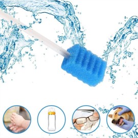 Disposable Oral Care Swabs Tooth Cleaning Mouth Swabs (50 Blue) Disposable Oral Care Swabs Tooth Cleaning Mouth Swabs (50 Blue)