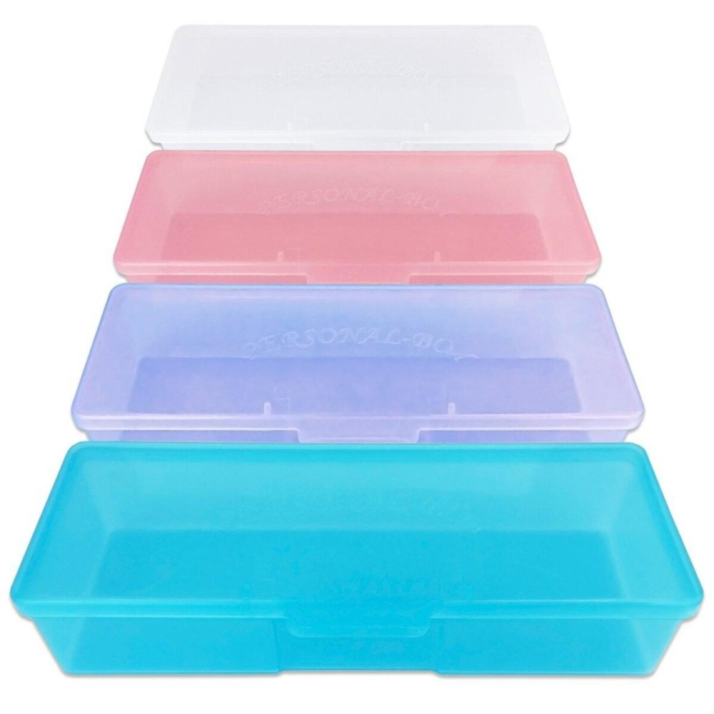 Beauticom Personal Box Storage Case for Professional Manicurist Nails Pedicure (Large Size) (4 Pieces Mix Color, Mix Color: Pink, Blue, Frosted, Purple) Beauticom Personal Box Storage Case for Professional Manicurist Nails Pedicure (Large Size) (4 Pieces Mix Color, Mix Color: Pink, Blue, Frosted, Purple)