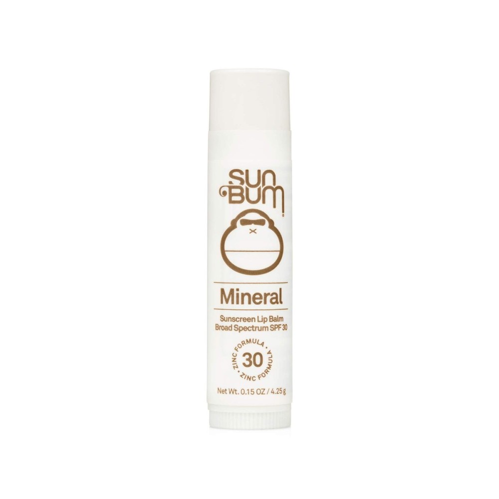 Sun Bum SPF 30 Mineral Sunscreen Lip Balm - Hawaii Act 104 Compliant (Octinoxate & Oxybenzone Free) - Zinc-Based Broad Spectrum UVA/UVB Lip Protection - 0.15 oz Stick Sun Bum SPF 30 Mineral Sunscreen Lip Balm - Hawaii Act 104 Compliant (Octinoxate & Oxybenzone Free) - Zinc-Based Broad Spectrum UVA/UVB Lip Protection - 0.15 oz Stick