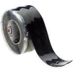 Core Prodigy Fusion Grip Tape - Silicone Rubber Wrap for Pull Up Bars, Barbells, Dumbbells, Sports and Gym Equipment, and Tools (10 Foot, Black)