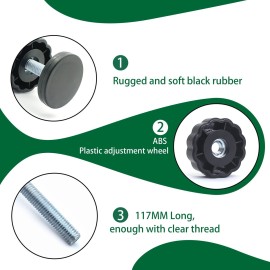 4 Pack 8MM Baby Gate Threaded Spindle Rod, Replacement Hardware Parts Kit for Pet & Dog Pressure Mounted Safety Gates - Extra Long Wall Mounting Accessories Screws Rods Adapter Bolts Black 4 Pack 8MM Baby Gate Threaded Spindle Rod, Replacement Hardware Parts Kit for Pet & Dog Pressure Mounted Safety Gates - Extra Long Wall Mounting Accessories Screws Rods Adapter Bolts Black