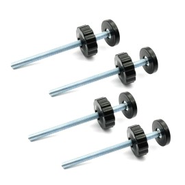 4 Pack 8MM Baby Gate Threaded Spindle Rod, Replacement Hardware Parts Kit for Pet & Dog Pressure Mounted Safety Gates - Extra Long Wall Mounting Accessories Screws Rods Adapter Bolts Black 4 Pack 8MM Baby Gate Threaded Spindle Rod, Replacement Hardware Parts Kit for Pet & Dog Pressure Mounted Safety Gates - Extra Long Wall Mounting Accessories Screws Rods Adapter Bolts Black