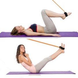 HYVAWO Ankle Straps Neoprene Padded Fitness Wrist Cuffs with D Ring High Strength Exercises Gym Pulley Strap for Cable Machines (Black 2 Pack)