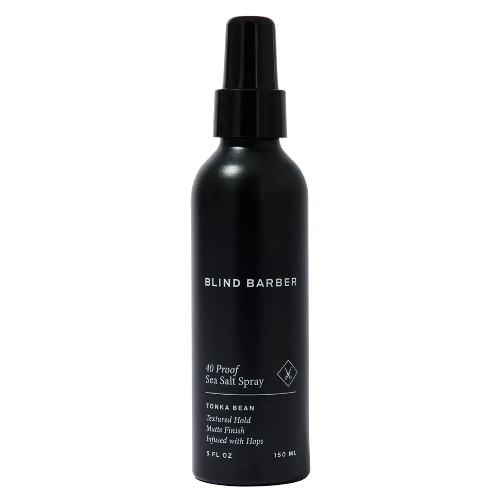 Blind Barber 40 Proof Sea Salt Spray - Volumizing Texture Spray for Off-The-Beach Hair Waves & Matte Natural Finish - Water Based Styling Mist for Men (6oz / 180ml) Blind Barber 40 Proof Sea Salt Spray - Volumizing Texture Spray for Off-The-Beach Hair Waves & Matte Natural Finish - Water Based Styling Mist for Men (6oz / 180ml)