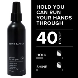 Blind Barber 40 Proof Sea Salt Spray - Volumizing Texture Spray for Off-The-Beach Hair Waves & Matte Natural Finish - Water Based Styling Mist for Men (6oz / 180ml) Blind Barber 40 Proof Sea Salt Spray - Volumizing Texture Spray for Off-The-Beach Hair Waves & Matte Natural Finish - Water Based Styling Mist for Men (6oz / 180ml)