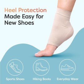 ZenToes Achilles Tendon Support Sleeve, Padded Compression Sleeve for Achilles Tendonitis Relief & Haglunds Heel, Washable Padded Socks & Heel Protectors for Bursitis Relief, 1 Pair ZenToes Achilles Tendon Support Sleeve, Padded Compression Sleeve for Achilles Tendonitis Relief & Haglunds Heel, Washable Padded Socks & Heel Protectors for Bursitis Relief, 1 Pair