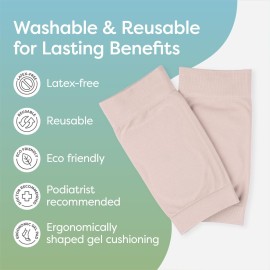 ZenToes Achilles Tendon Support Sleeve, Padded Compression Sleeve for Achilles Tendonitis Relief & Haglunds Heel, Washable Padded Socks & Heel Protectors for Bursitis Relief, 1 Pair ZenToes Achilles Tendon Support Sleeve, Padded Compression Sleeve for Achilles Tendonitis Relief & Haglunds Heel, Washable Padded Socks & Heel Protectors for Bursitis Relief, 1 Pair