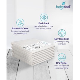 Babyfeel Refills Compatible with DEKOR PLUS Diaper Pails | 4 Pack | Exclusive 30% Extra Thickness | Diaper Pail Refills with Powerful Odor Elimination | Fresh Powder Scent | Holds up to 2320 Diapers Babyfeel Refills Compatible with DEKOR PLUS Diaper Pails | 4 Pack | Exclusive 30% Extra Thickness | Diaper Pail Refills with Powerful Odor Elimination | Fresh Powder Scent | Holds up to 2320 Diapers