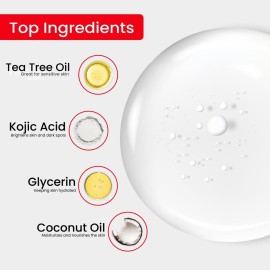 Kojie San Skin Brightening Soap - Bundle Pack - Original Kojic Acid, Dark Spot Remover Bar Soap with Coconut & Tea Tree Oil, 65g x 10 Bars