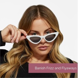 GIOVANNI 2chic Leave-In Conditioning Styling Elixir - Anti-Frizz Natural Hair Smoothing Formula with Shea Butter & Sweet Almond Oil, Macadamia, Detangler, Paraben Free, Color Safe Conditioner - 4 oz