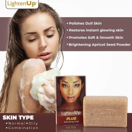 OMIC LightenUp, Exfoliating Soap - 200g / 7fl oz - Skin Brightening Soap, Cleansing Bar, Formulated to Fade Dark Spots, with Apricot, Glycerin, Coconut Oil OMIC LightenUp, Exfoliating Soap - 200g / 7fl oz - Skin Brightening Soap, Cleansing Bar, Formulated to Fade Dark Spots, with Apricot, Glycerin, Coconut Oil