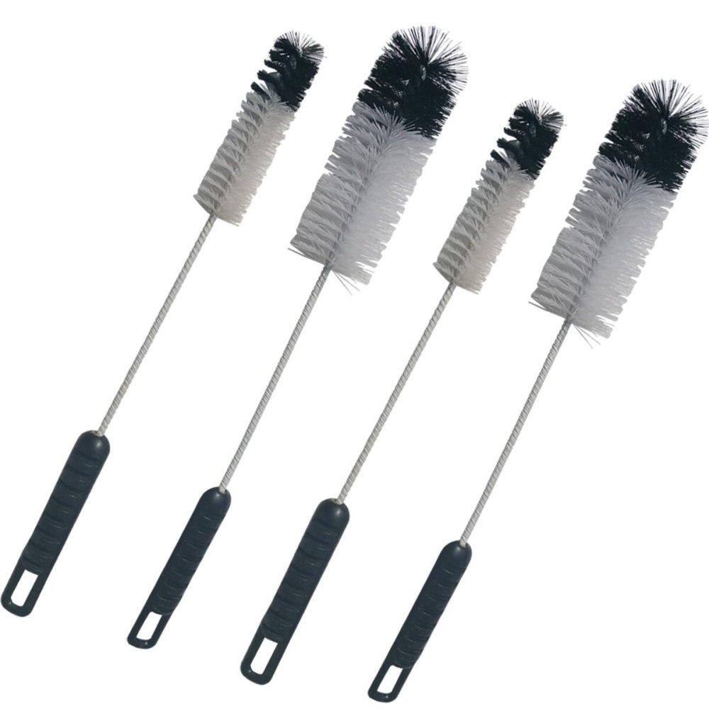 Coralpearl Bottle Brushes Thin Long Handle X 4, Utility Skinny Wire Cleaner Set Big Small, Bendable Flexible for Cleaning Narrow Neck Water, Beer, Wine, Baby Bottles, Pipes, Tubes, Hoses, and Flasks Coralpearl Bottle Brushes Thin Long Handle X 4, Utility Skinny Wire Cleaner Set Big Small, Bendable Flexible for Cleaning Narrow Neck Water, Beer, Wine, Baby Bottles, Pipes, Tubes, Hoses, and Flasks