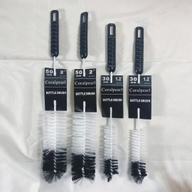 Coralpearl Bottle Brushes Thin Long Handle X 4, Utility Skinny Wire Cleaner Set Big Small, Bendable Flexible for Cleaning Narrow Neck Water, Beer, Wine, Baby Bottles, Pipes, Tubes, Hoses, and Flasks Coralpearl Bottle Brushes Thin Long Handle X 4, Utility Skinny Wire Cleaner Set Big Small, Bendable Flexible for Cleaning Narrow Neck Water, Beer, Wine, Baby Bottles, Pipes, Tubes, Hoses, and Flasks