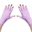 MelodySusie UV Gloves for Gel Nail Lamp, Professional UPF50+ UV Protection Gloves for Manicures, Nail Art Skin Care Fingerless Anti UV Glove Protect Hands from UV Harm (Purple)