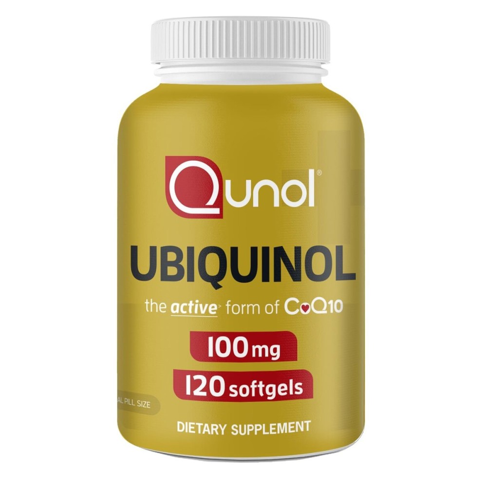 Qunol Ubiquinol CoQ10 100mg Softgels, Ubiquinol - Active Form of Coenzyme Q10, Antioxidant for Heart Health, Healthy Blood Pressure Levels, Beneficial to Statin Users, 120 Count Qunol Ubiquinol CoQ10 100mg Softgels, Ubiquinol - Active Form of Coenzyme Q10, Antioxidant for Heart Health, Healthy Blood Pressure Levels, Beneficial to Statin Users, 120 Count