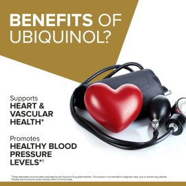 Qunol Ubiquinol CoQ10 100mg Softgels, Ubiquinol - Active Form of Coenzyme Q10, Antioxidant for Heart Health, Healthy Blood Pressure Levels, Beneficial to Statin Users, 120 Count Qunol Ubiquinol CoQ10 100mg Softgels, Ubiquinol - Active Form of Coenzyme Q10, Antioxidant for Heart Health, Healthy Blood Pressure Levels, Beneficial to Statin Users, 120 Count