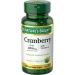 Nature\'s Bounty Cranberry Pills for Women Urinary Tract Health, Cranberry Supplements with Concentrate & Vitamin C, 120 Softgels