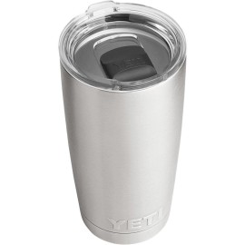 YETI Rambler 20 oz Tumbler, Stainless Steel, Vacuum Insulated with MagSlider Lid, Stainless YETI Rambler 20 oz Tumbler, Stainless Steel, Vacuum Insulated with MagSlider Lid, Stainless