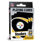 MasterPieces - NFL Playing Cards, Officially Licensed Pittsburgh Steelers Football Deck, Family Games for Adults and Kids, Standard Index