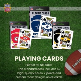 MasterPieces - NFL Playing Cards, Officially Licensed Pittsburgh Steelers Football Deck, Family Games for Adults and Kids, Standard Index MasterPieces - NFL Playing Cards, Officially Licensed Pittsburgh Steelers Football Deck, Family Games for Adults and Kids, Standard Index