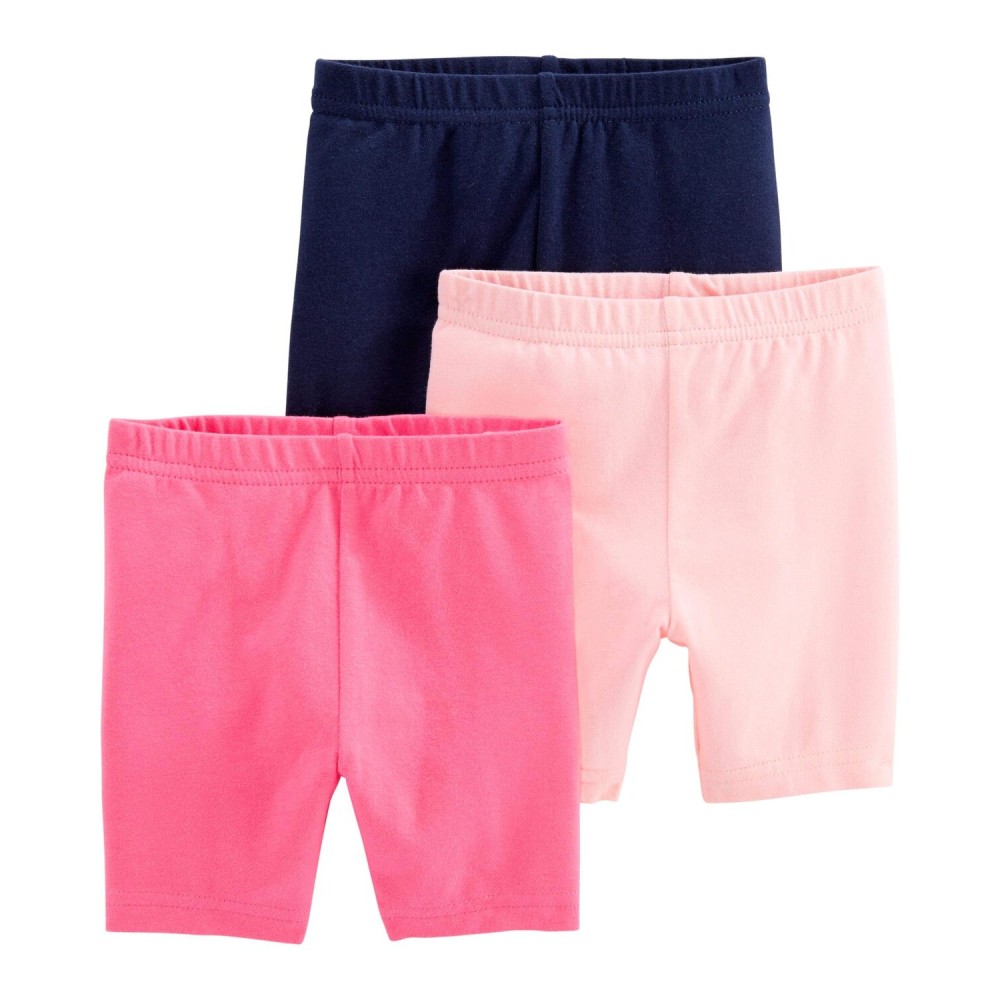 Simple Joys by Carter\'s Baby Girls\' 3-Pack Bike Shorts, Pink/Navy, 3T Simple Joys by Carter\'s Baby Girls\' 3-Pack Bike Shorts, Pink/Navy, 3T