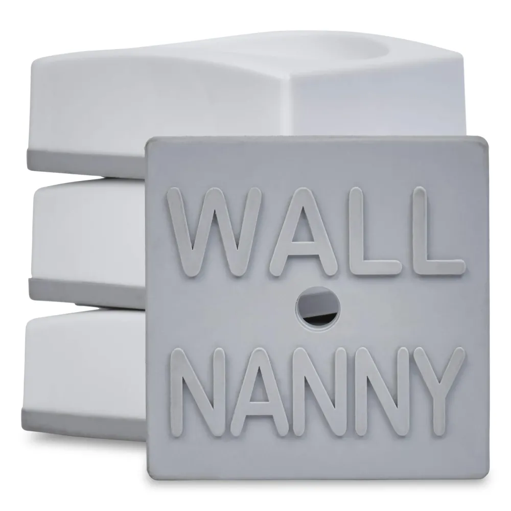 Wall Nanny Mini - Smallest Baby Gate Wall Protector (Made in USA) Protect Walls & Doorways from Pet Gates & Dog Gate Spindles - Child Pressure Mounted Baby Gate for Stairs Wall Cup (White) 4 Pack Wall Nanny Mini - Smallest Baby Gate Wall Protector (Made in USA) Protect Walls & Doorways from Pet Gates & Dog Gate Spindles - Child Pressure Mounted Baby Gate for Stairs Wall Cup (White) 4 Pack