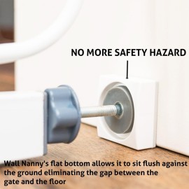 Wall Nanny Mini - Smallest Baby Gate Wall Protector (Made in USA) Protect Walls & Doorways from Pet Gates & Dog Gate Spindles - Child Pressure Mounted Baby Gate for Stairs Wall Cup (White) 4 Pack Wall Nanny Mini - Smallest Baby Gate Wall Protector (Made in USA) Protect Walls & Doorways from Pet Gates & Dog Gate Spindles - Child Pressure Mounted Baby Gate for Stairs Wall Cup (White) 4 Pack