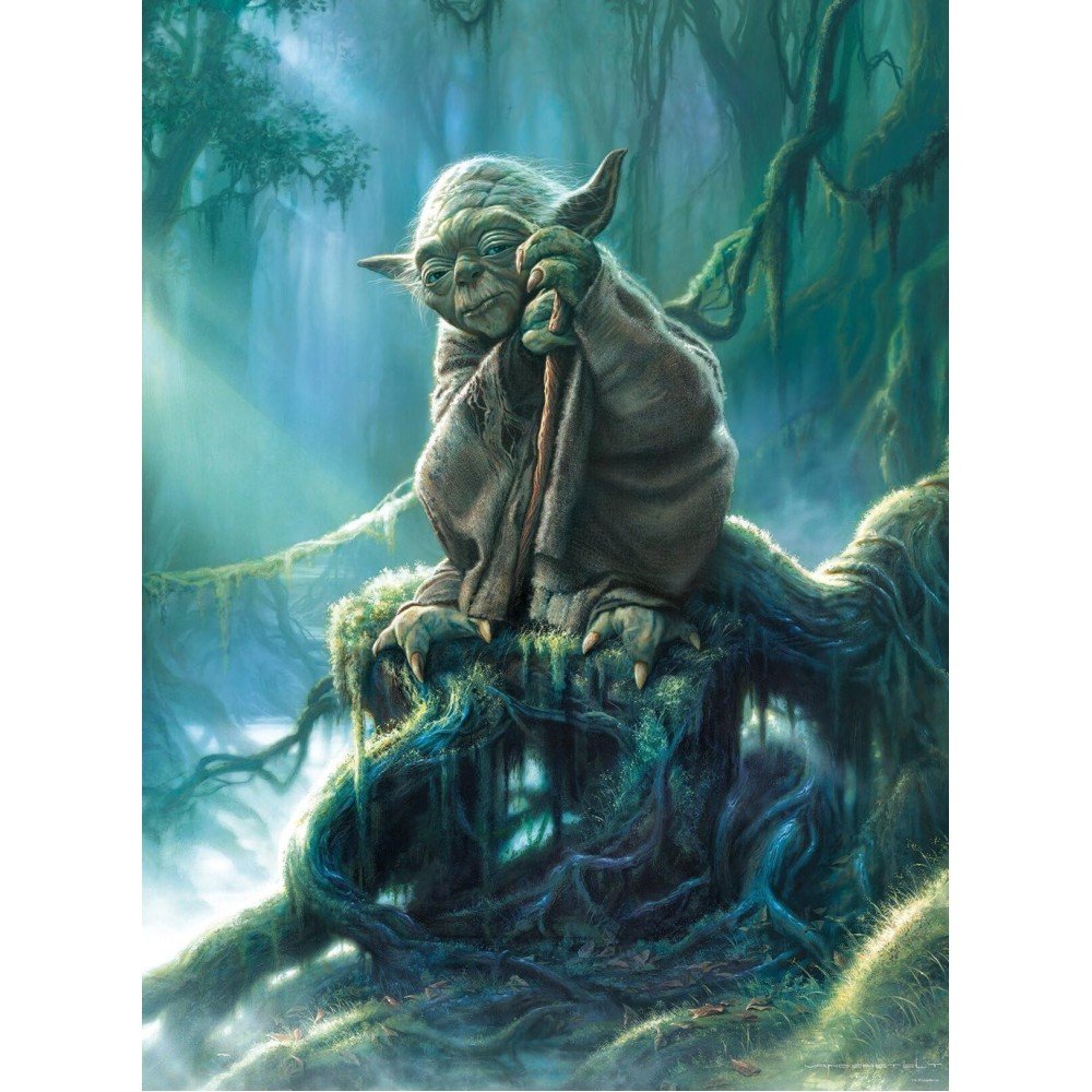 Buffalo Games - Star Wars - Yoda - 1000 Piece Jigsaw Puzzle For Adults -Challenging Puzzle Perfect for Game Nights - Finished Size is 26.75 x 19.75
