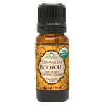 US Organic 100% Pure Patchouli Essential Oil - USDA Certified Organic, Steam Distilled - W/Euro droppers (More Size Variations Available) (10 ml / .33 fl oz)