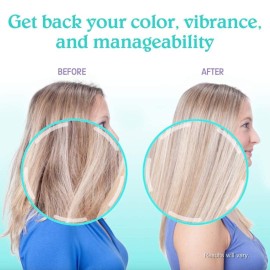 Malibu C Swimmers Wellness Shampoo - Chlorine Shampoo for Swimmers to Combat Dry, Brittle Hair - Restores Texture Affected by Pool Elements - Sulfate Free Hair Care (9 oz)