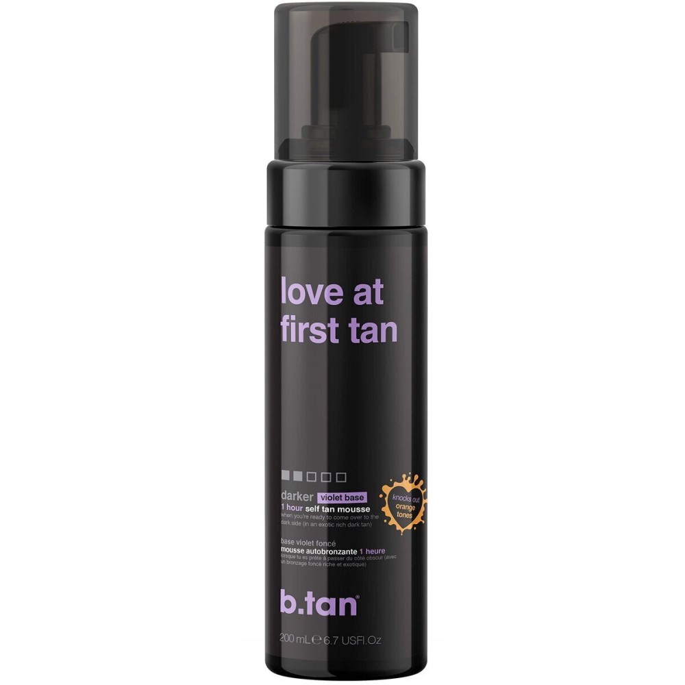 b.tan Violet Base Self Tanner Mousse | Love At First Tan - Best, 1 Hour Express Sunless Tanning Foam, Cancels Orange Tones, Dark Bronzing Glow, No Fake Tan Smell, Face & Body, 6.7 Fl Oz b.tan Violet Base Self Tanner Mousse | Love At First Tan - Best, 1 Hour Express Sunless Tanning Foam, Cancels Orange Tones, Dark Bronzing Glow, No Fake Tan Smell, Face & Body, 6.7 Fl Oz