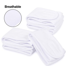Whaline Spa Facial Headband Head Wrap Terry Cloth Headband 4 Counts Stretch Towel for Bath, Makeup and Sport (White) Whaline Spa Facial Headband Head Wrap Terry Cloth Headband 4 Counts Stretch Towel for Bath, Makeup and Sport (White)