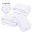 Whaline Spa Facial Headband Head Wrap Terry Cloth Headband 4 Counts Stretch Towel for Bath, Makeup and Sport (White)