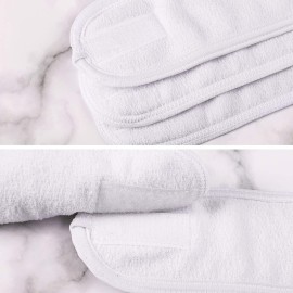 Whaline Spa Facial Headband Head Wrap Terry Cloth Headband 4 Counts Stretch Towel for Bath, Makeup and Sport (White) Whaline Spa Facial Headband Head Wrap Terry Cloth Headband 4 Counts Stretch Towel for Bath, Makeup and Sport (White)