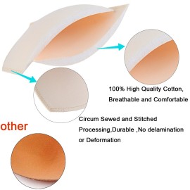 SERMICLE Bra Pad Inserts 4 Pairs, Bra Pads Sewn Padded for Sports Bra A/B C/D Cup Beige Black Optional (A/B Cup, Beige) SERMICLE Bra Pad Inserts 4 Pairs, Bra Pads Sewn Padded for Sports Bra A/B C/D Cup Beige Black Optional (A/B Cup, Beige)