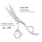5.5 Barber Hair scissors Professional Hair Cutting Shears 440C Hair Cutting Scissors Barber Shears Haircut Scissors Silvery Convex Blades KINSARO