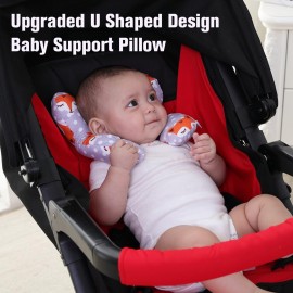 KAKIBLIN Baby Travel Pillow,Baby Neck Pillows for Car Seat,Upgraded Baby Head Pillow,Toddler Head and Neck Baby Support Pillow for Car Seat, Pushchair,Travel (Gray Fox) KAKIBLIN Baby Travel Pillow,Baby Neck Pillows for Car Seat,Upgraded Baby Head Pillow,Toddler Head and Neck Baby Support Pillow for Car Seat, Pushchair,Travel (Gray Fox)